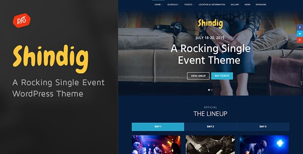 Shindig dizájn előnézete