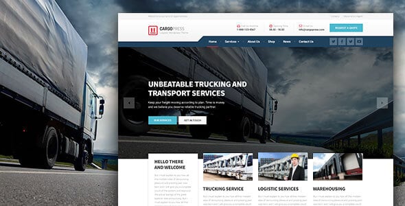 CargoPress dizájn előnézete
