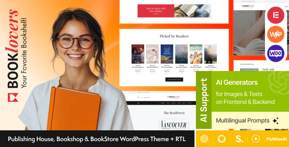 Booklovers dizájn előnézete