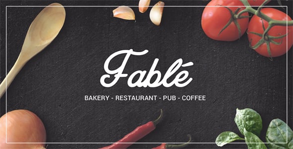 Restaurant  Bakery Cafe Pub WordPress Theme dizájn előnézete