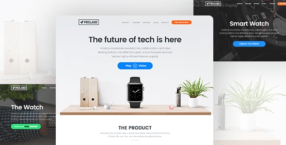 Single Product Landing Page WordPress Theme dizájn előnézete