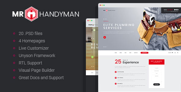Handyman dizájn előnézete