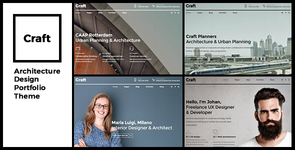 Craft Portfolio dizájn előnézete