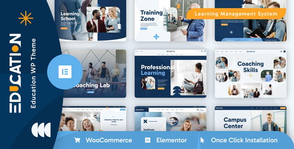 Education WordPress dizájn előnézete