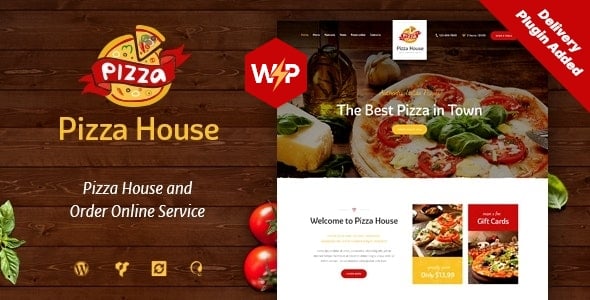 Pizza House dizájn előnézete