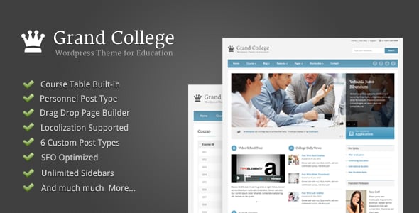 Grand College dizájn előnézete