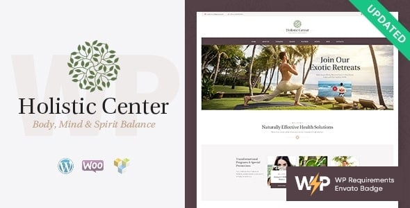 Holistic Center dizájn előnézete