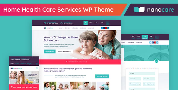 Home Health Care, Medical Care WordPress Theme dizájn előnézete