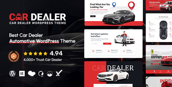 Car Dealer dizájn előnézete