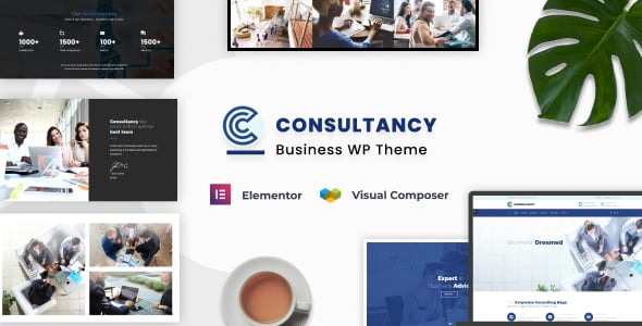 Consultancy Business WordPress Theme dizájn előnézete