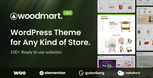 WoodMart dizájn előnézete