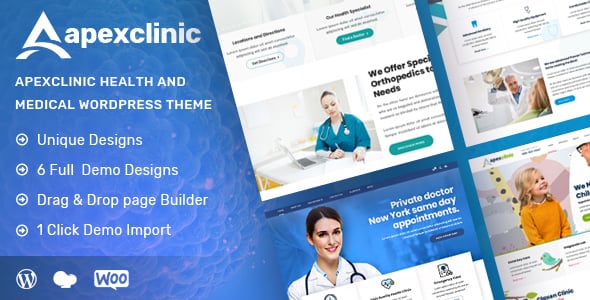 ApexClinic dizájn előnézete