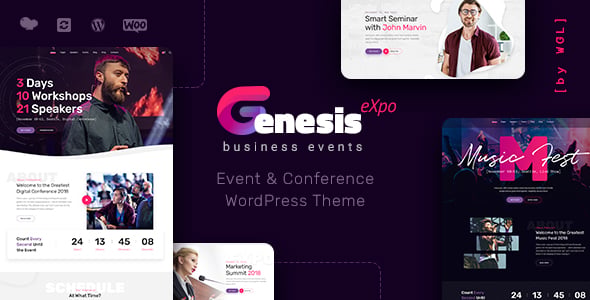 GenesisExpo dizájn előnézete