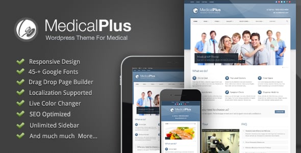 Medical Plus dizájn előnézete
