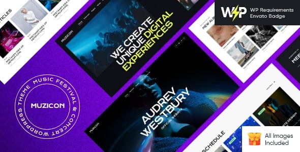 Muzicon dizájn előnézete
