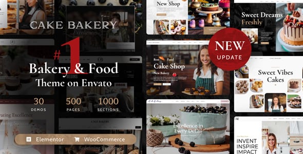 Cake Bakery dizájn előnézete