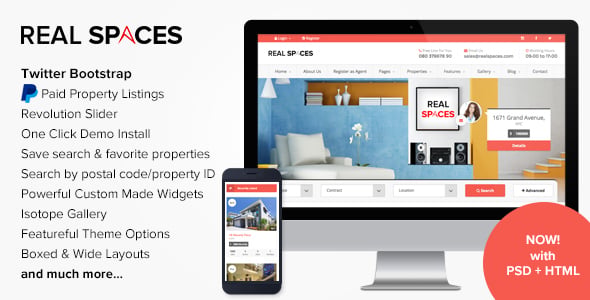 Real Spaces dizájn előnézete