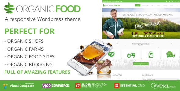 OrganicFood dizájn előnézete